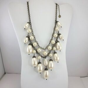 NWT TALBOTS NECKLACE Multi-Strand Statement Vintage style bronze tone chain